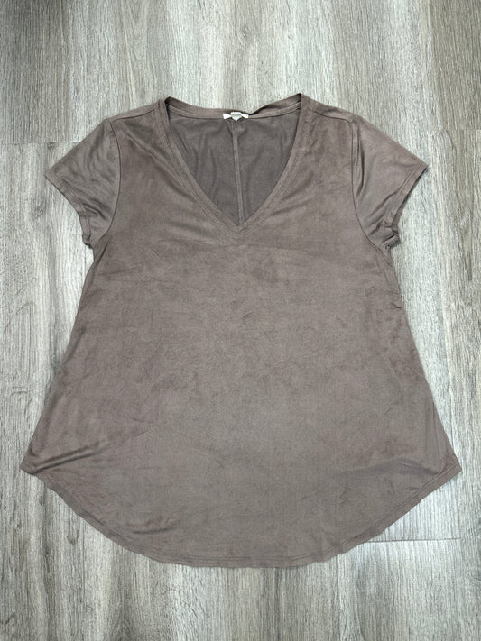 Top Short Sleeve By Dylan In Brown, Size: S