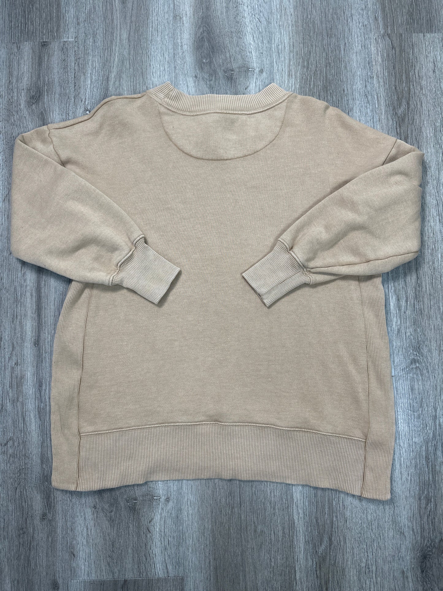 Sweatshirt Crewneck By Aerie In Tan, Size: Xs