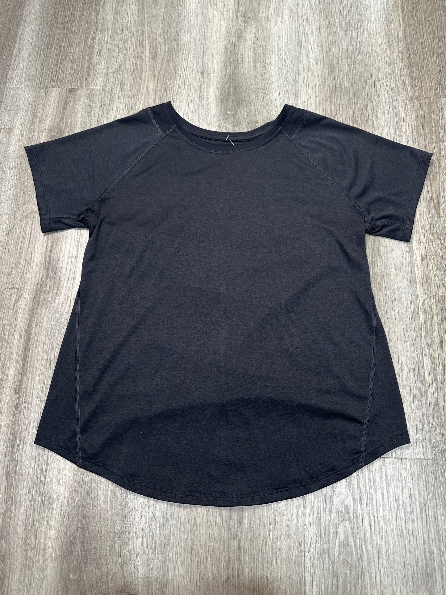 Athletic Top Short Sleeve By Tek Gear In Black, Size: M