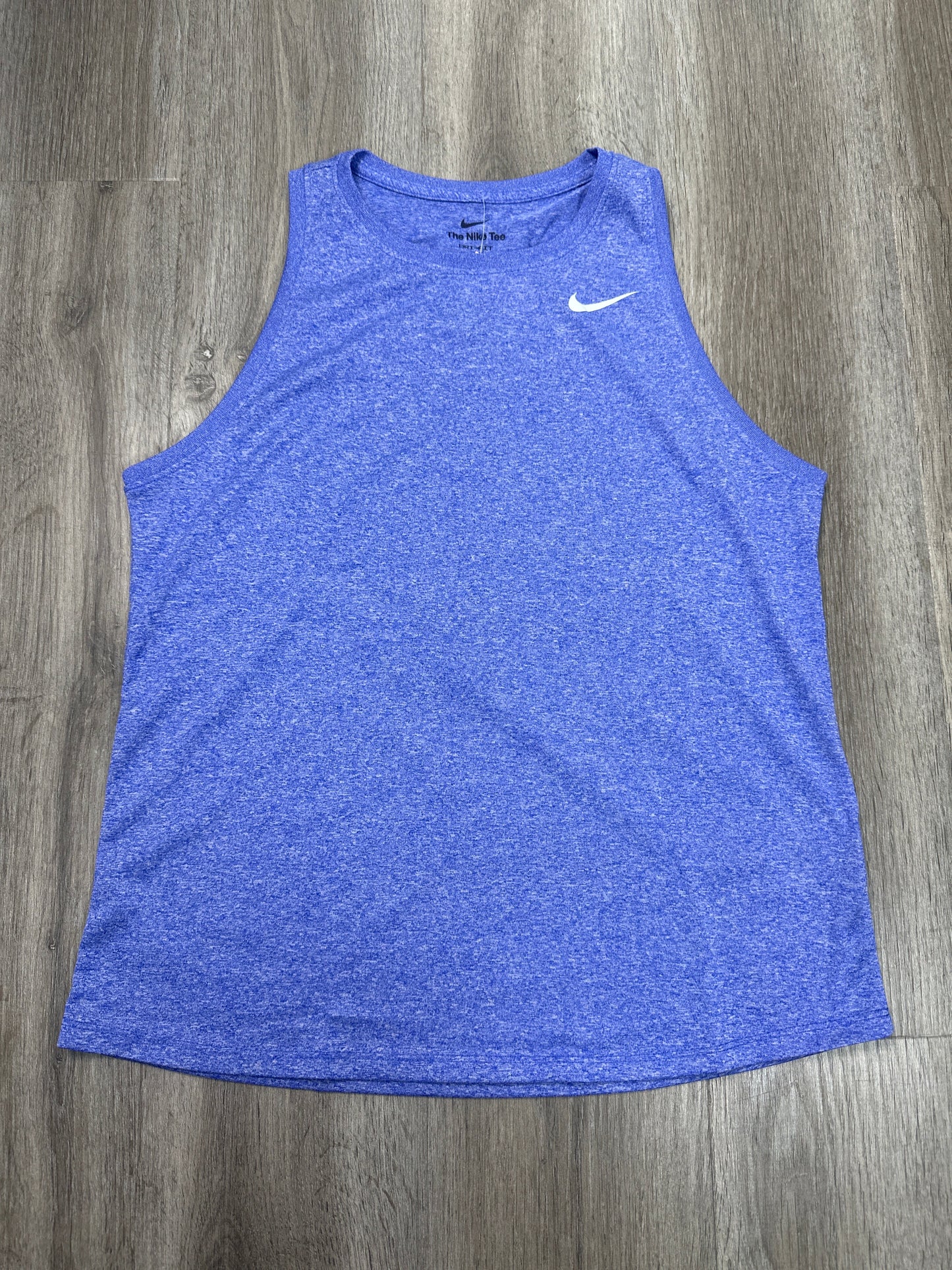 Athletic Tank Top By Nike Apparel In Blue, Size: M