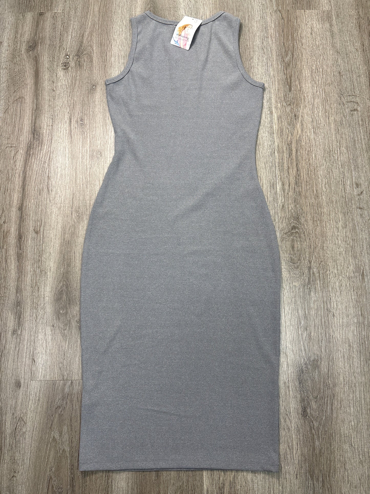 Dress Casual Midi By Pretty Garden In Grey, Size: S