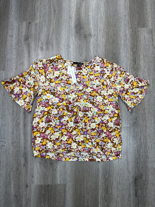 Blouse Short Sleeve By Sanctuary In Floral Print, Size: Xs