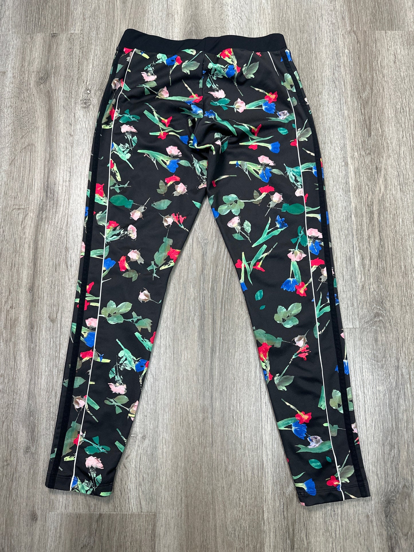 Athletic Leggings By Adidas In Floral Print, Size: M