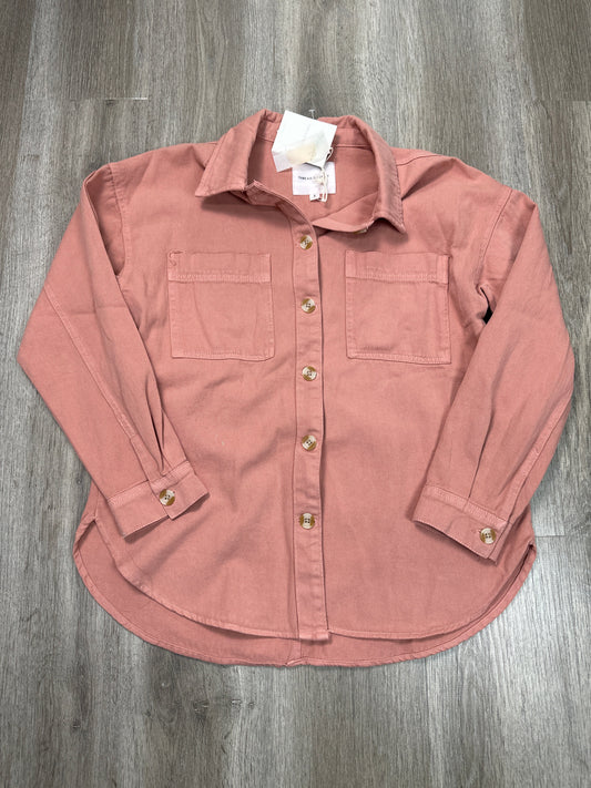 Top Long Sleeve By Thread And Supply In Orange, Size: S