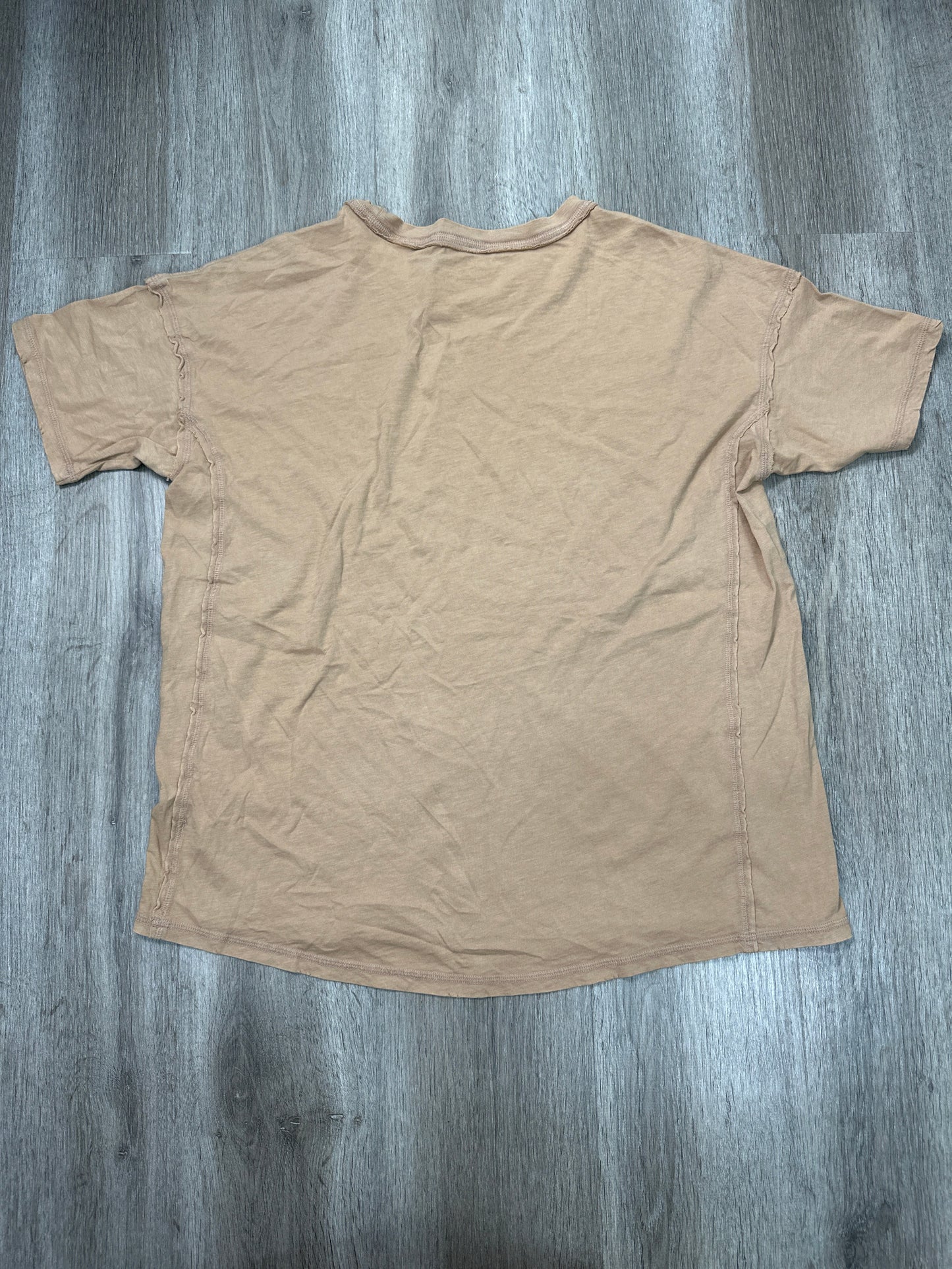 Top Short Sleeve By Aerie In Brown, Size: M