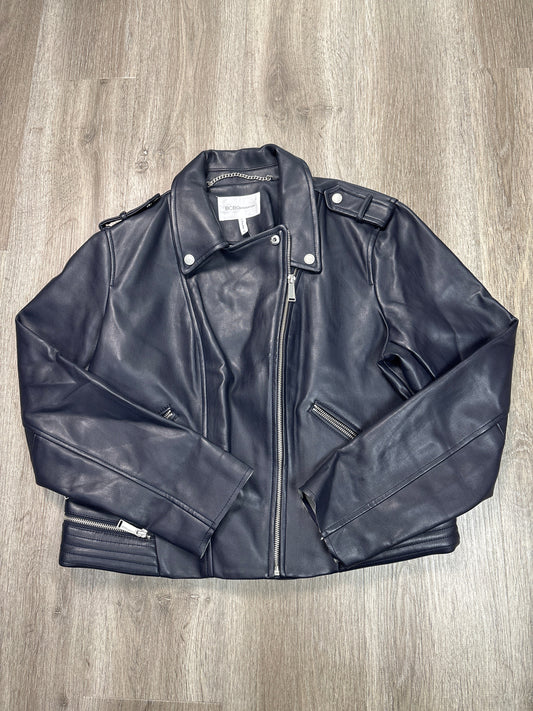 Jacket Moto By Bcbgeneration In Navy, Size: Xl