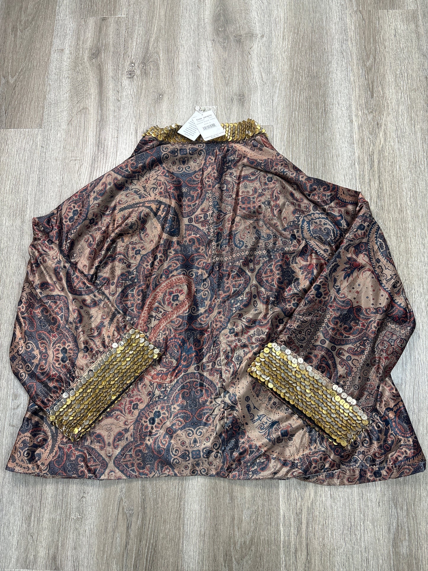 Cardigan By Free People In Paisley Print, Size: L