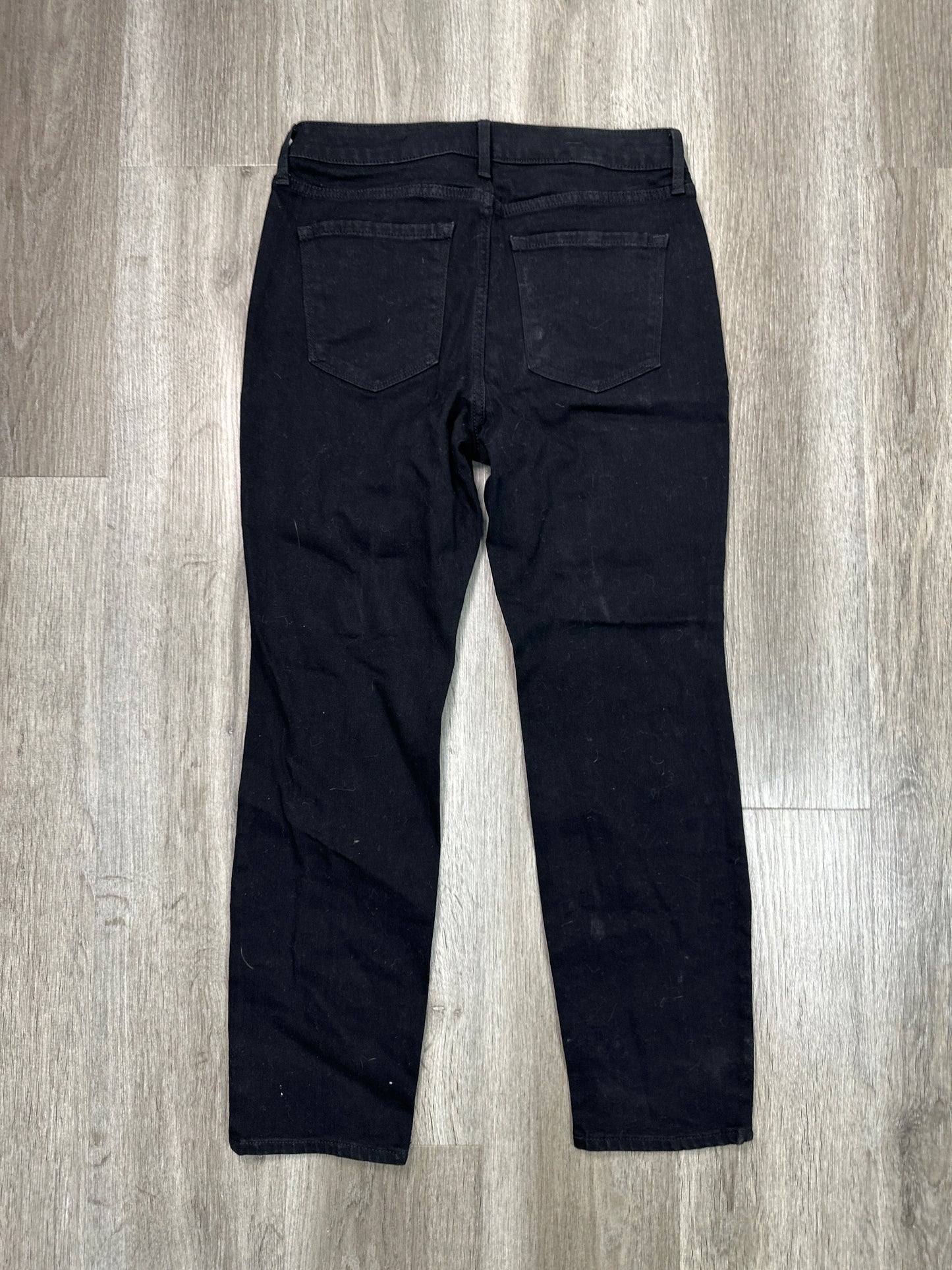 Jeans Straight By Old Navy In Black Denim, Size: 8p