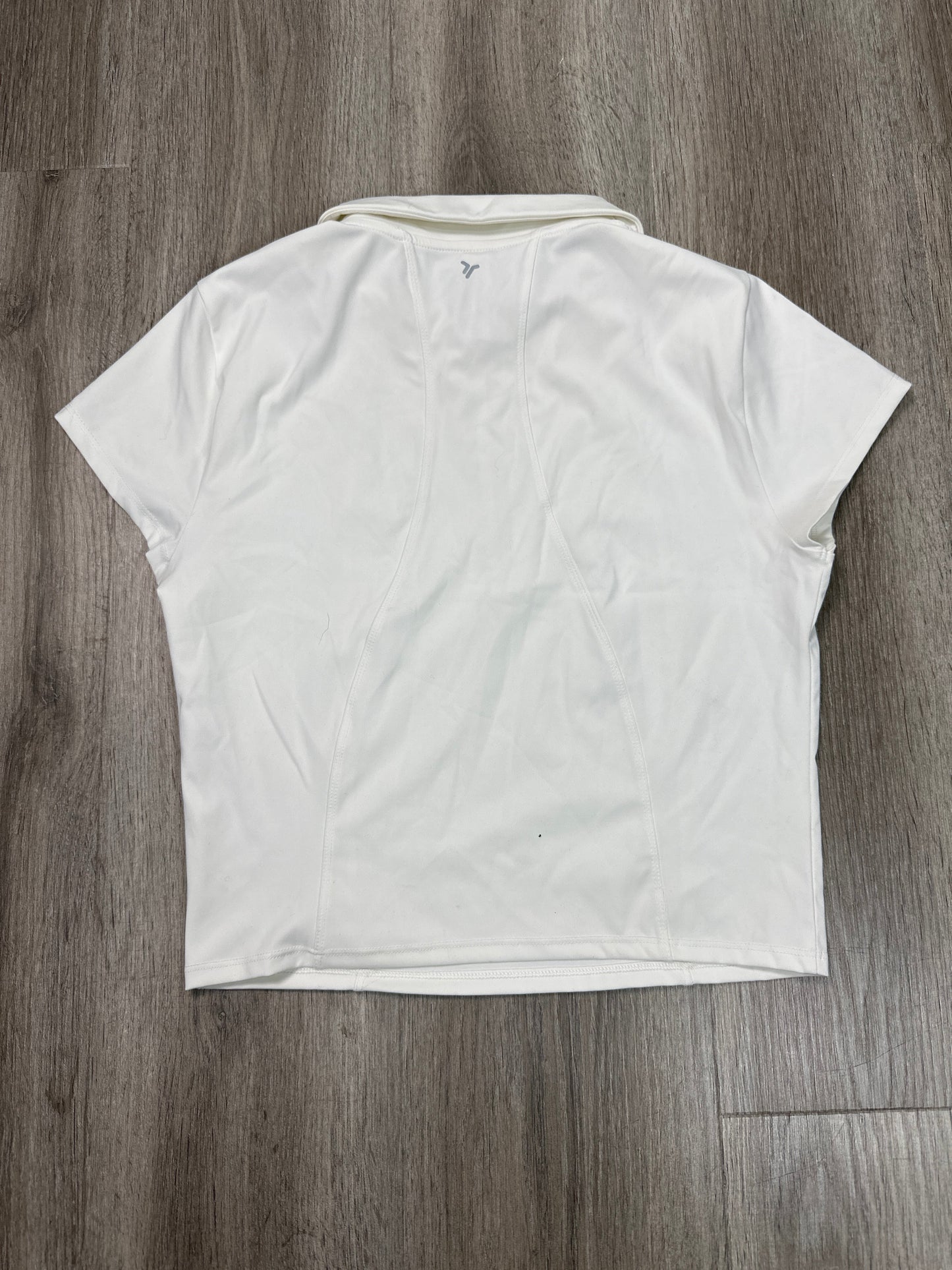 Athletic Top Short Sleeve By Old Navy In White, Size: M