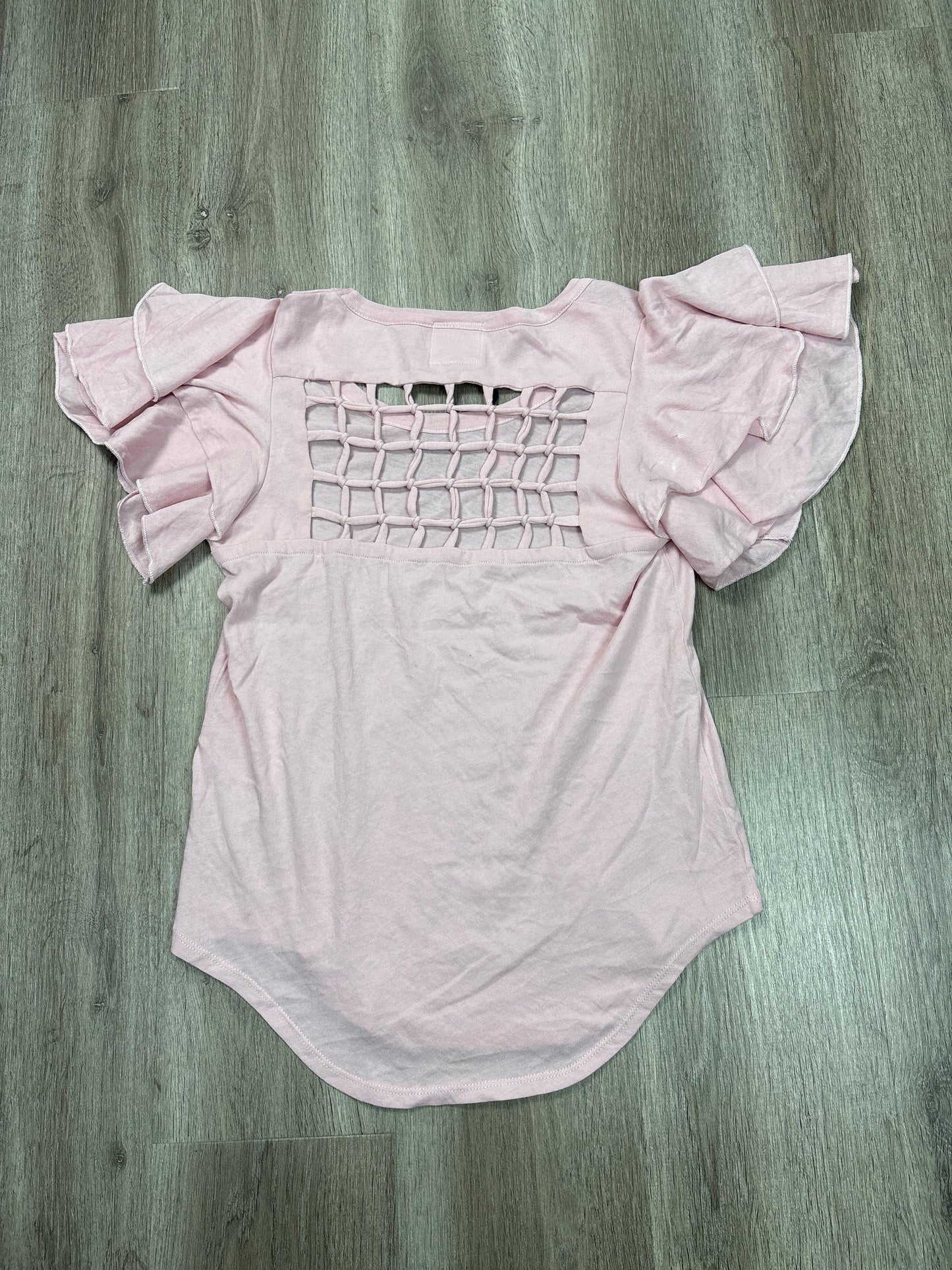 Top Short Sleeve By Chaser In Pink, Size: M