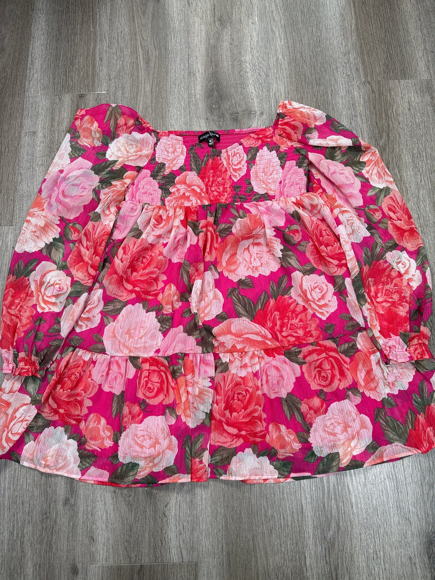 Dress Casual Short By Midnight Doll In Pink, Size: M