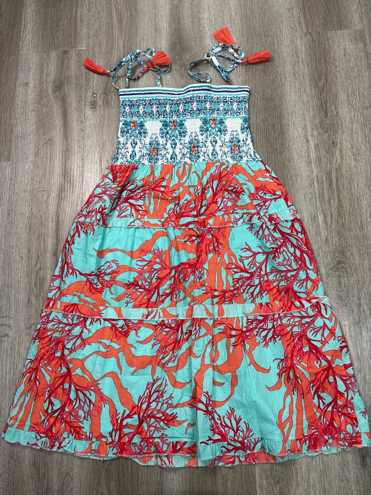 Dress Casual Midi By Modaposa In Tropical Print, Size: S