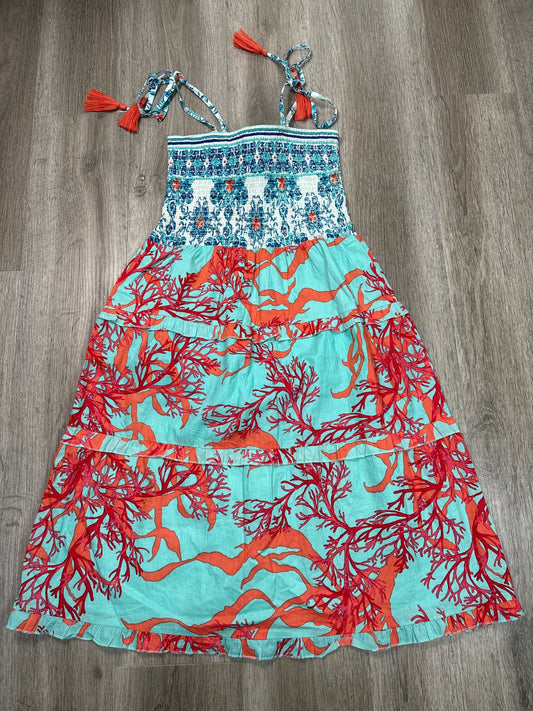 Dress Casual Midi By Modaposa In Tropical Print, Size: S