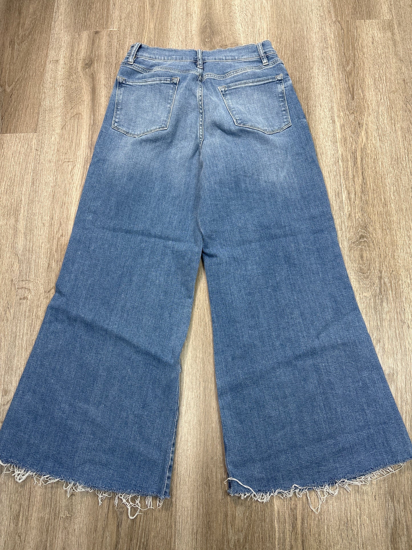 Jeans Flared By Frame In Blue Denim, Size: 14