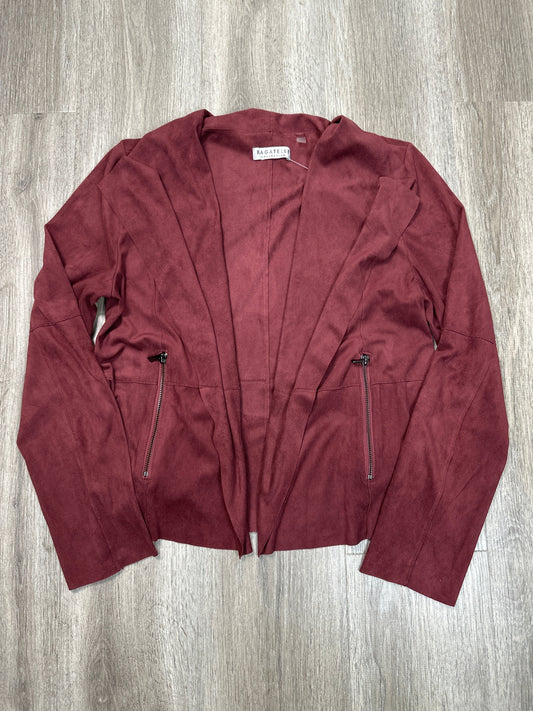 Cardigan By BAGATELLE In Maroon, Size: M