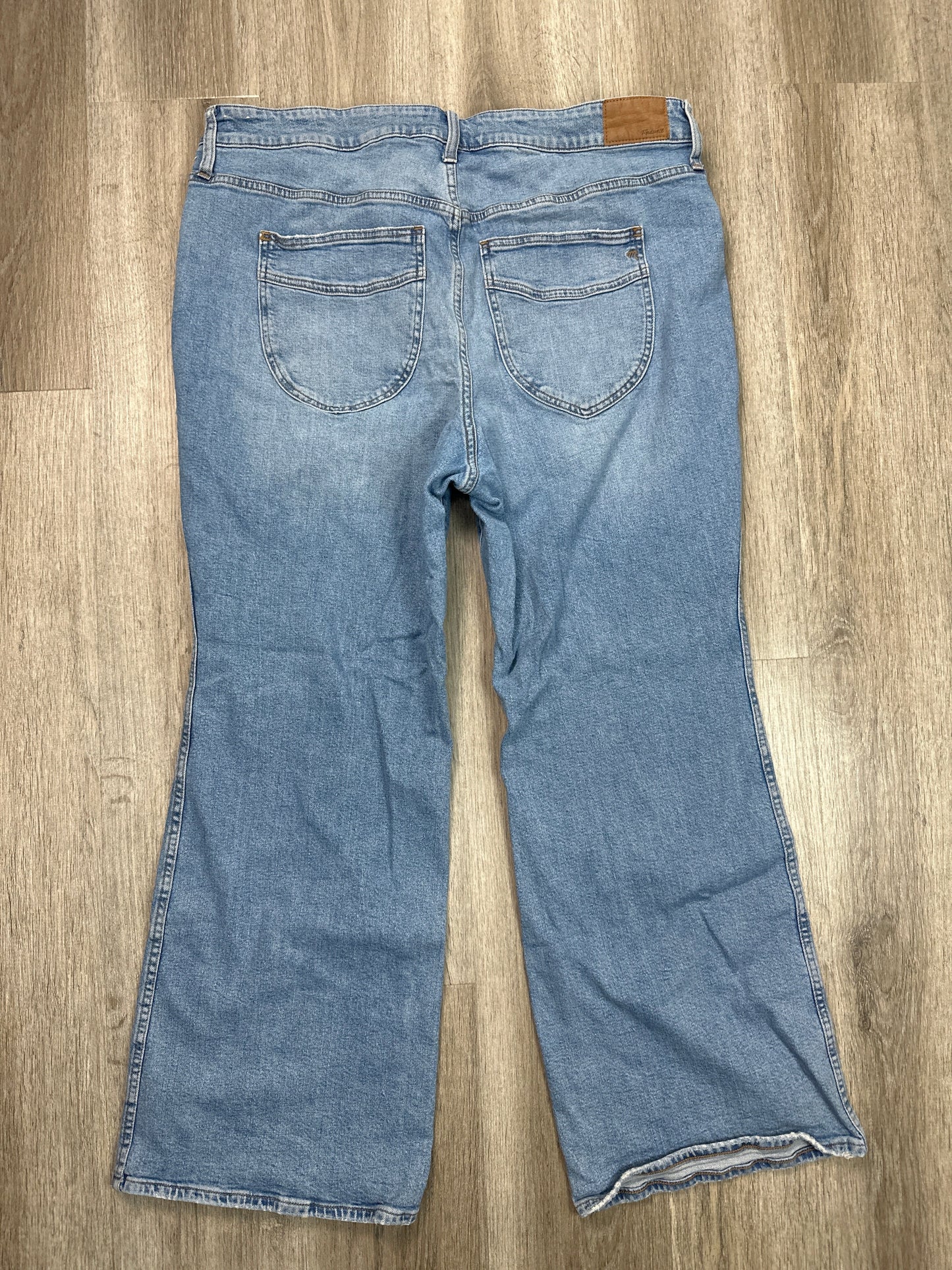 Jeans Wide Leg By Madewell In Blue Denim, Size: 20