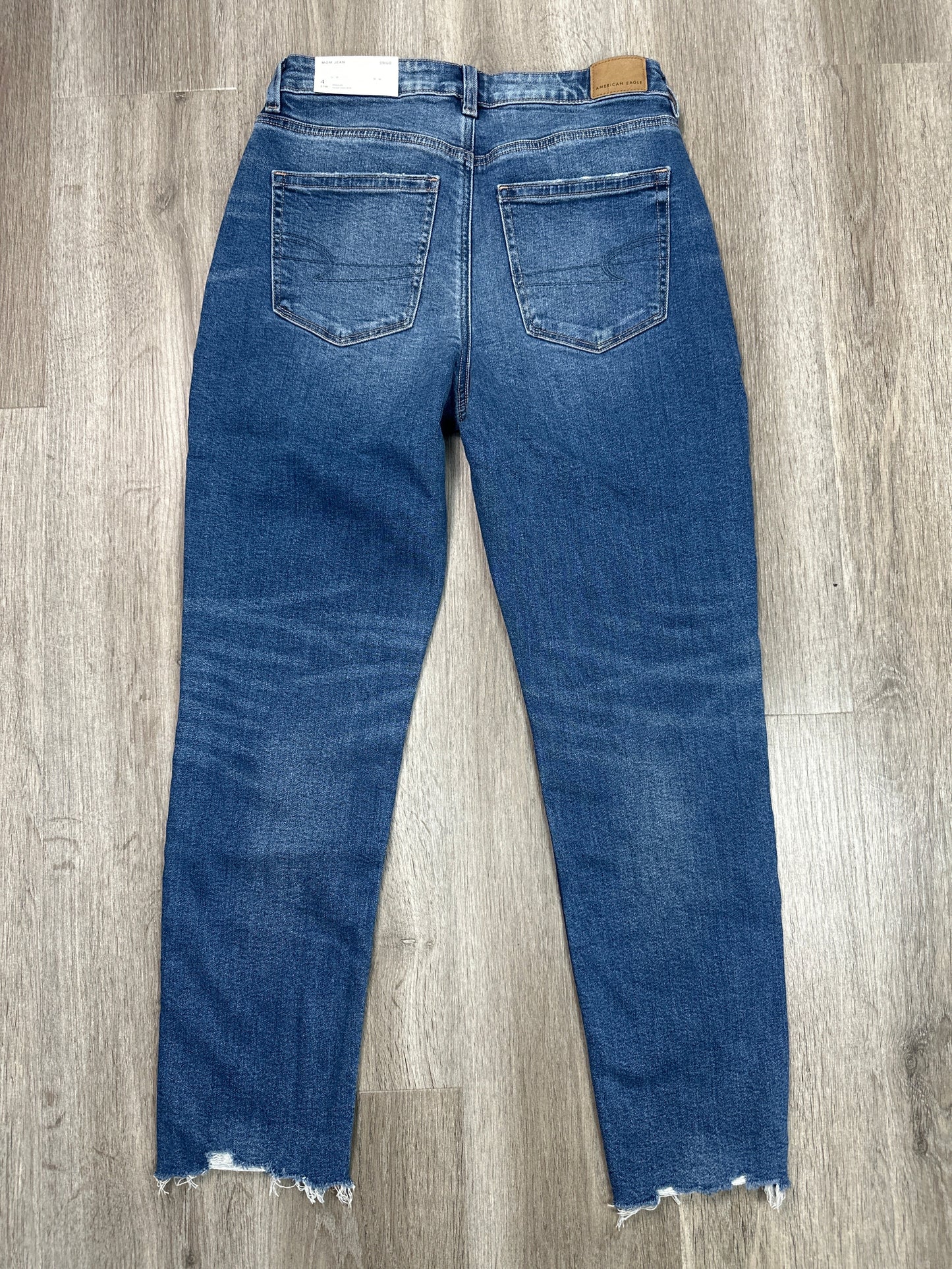 Jeans Boyfriend By American Eagle In Blue Denim, Size: 4