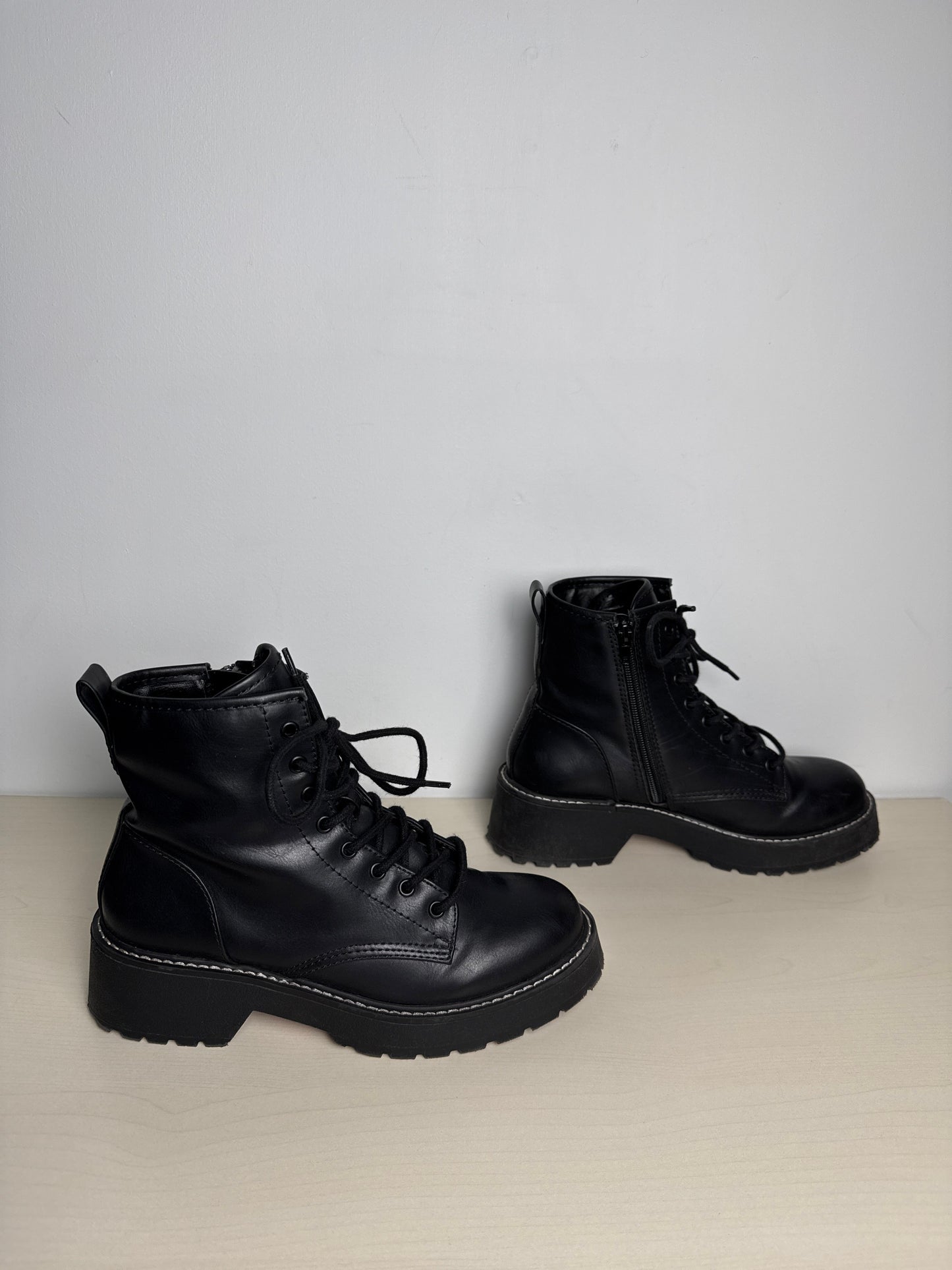 Boots Combat By Madden Girl In Black, Size: 8