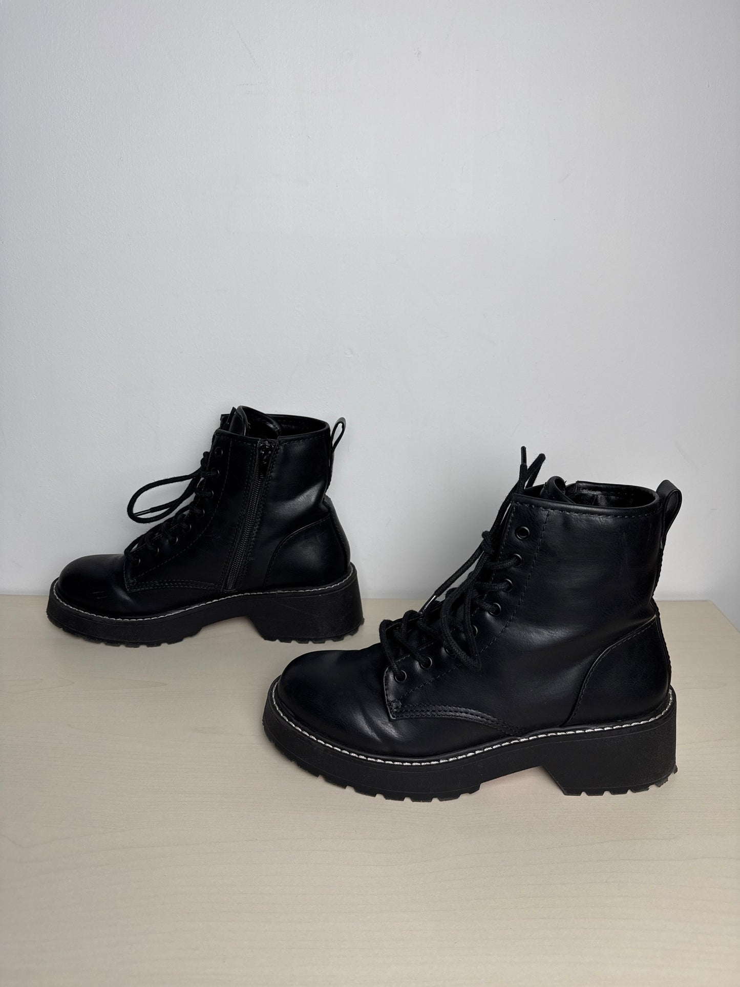 Boots Combat By Madden Girl In Black, Size: 8