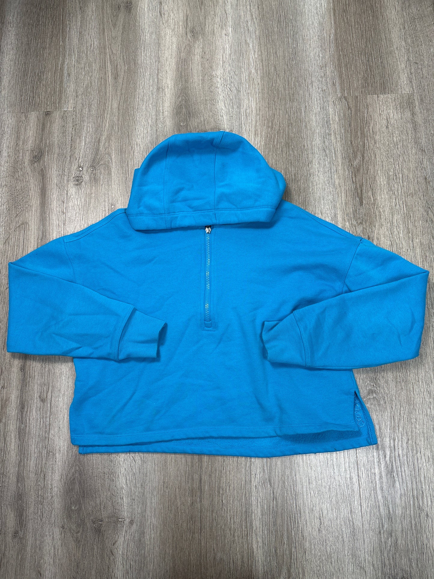 Athletic Sweatshirt Hoodie By Calvin Klein Performance In Blue, Size: Xs