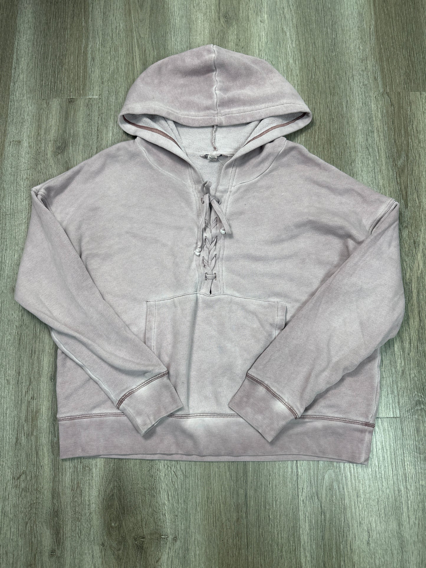 Sweatshirt Hoodie By American Eagle In Purple, Size: M