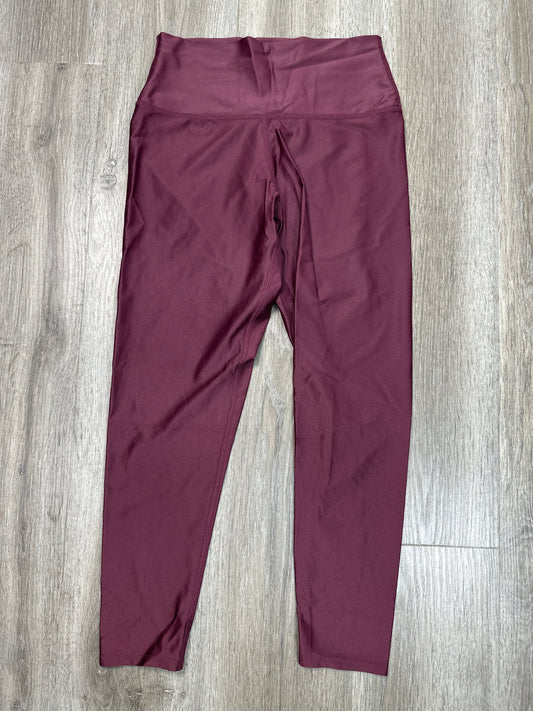 Athletic Leggings By COREIO In Maroon, Size: S