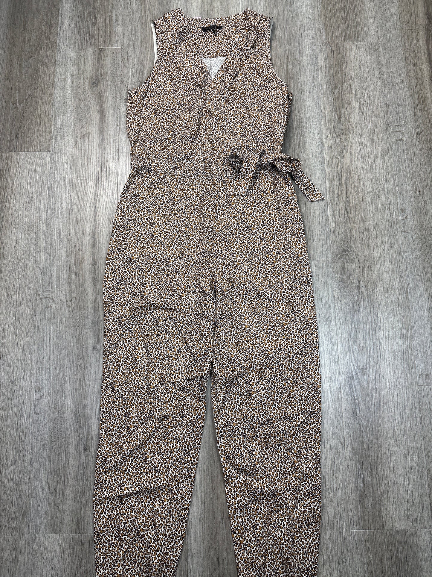 Jumpsuit By Banana Republic In Leopard Print, Size: M