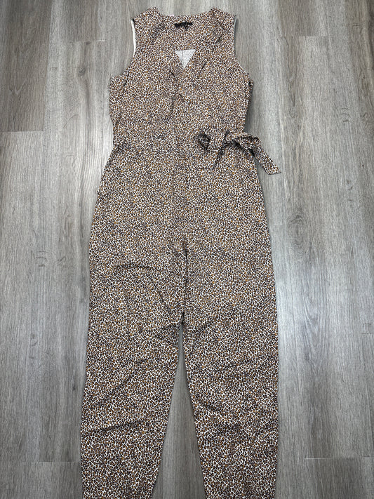 Jumpsuit By Banana Republic In Leopard Print, Size: M