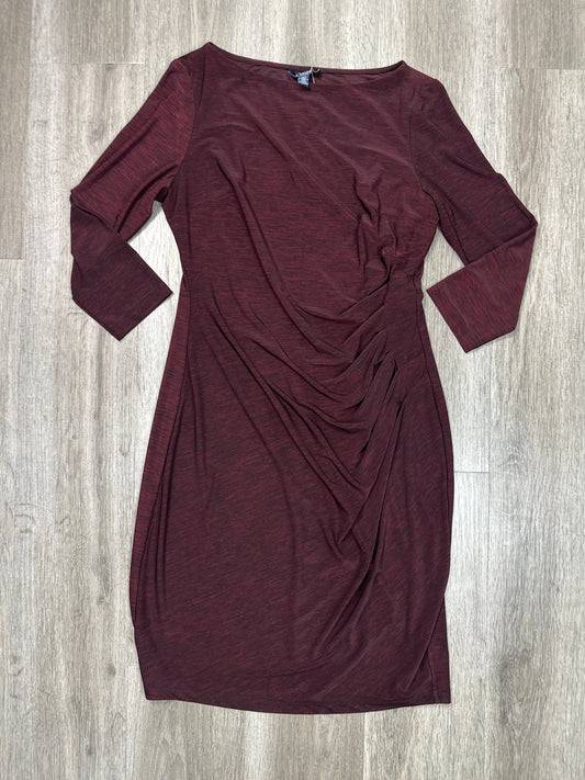 Dress Casual Short By Chaps In Maroon, Size: L