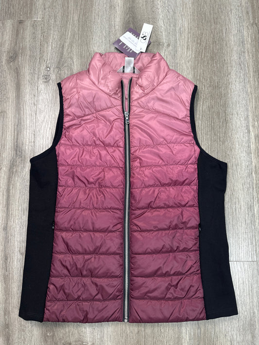 Vest Puffer & Quilted By Christopher And Banks In Pink, Size: Mp