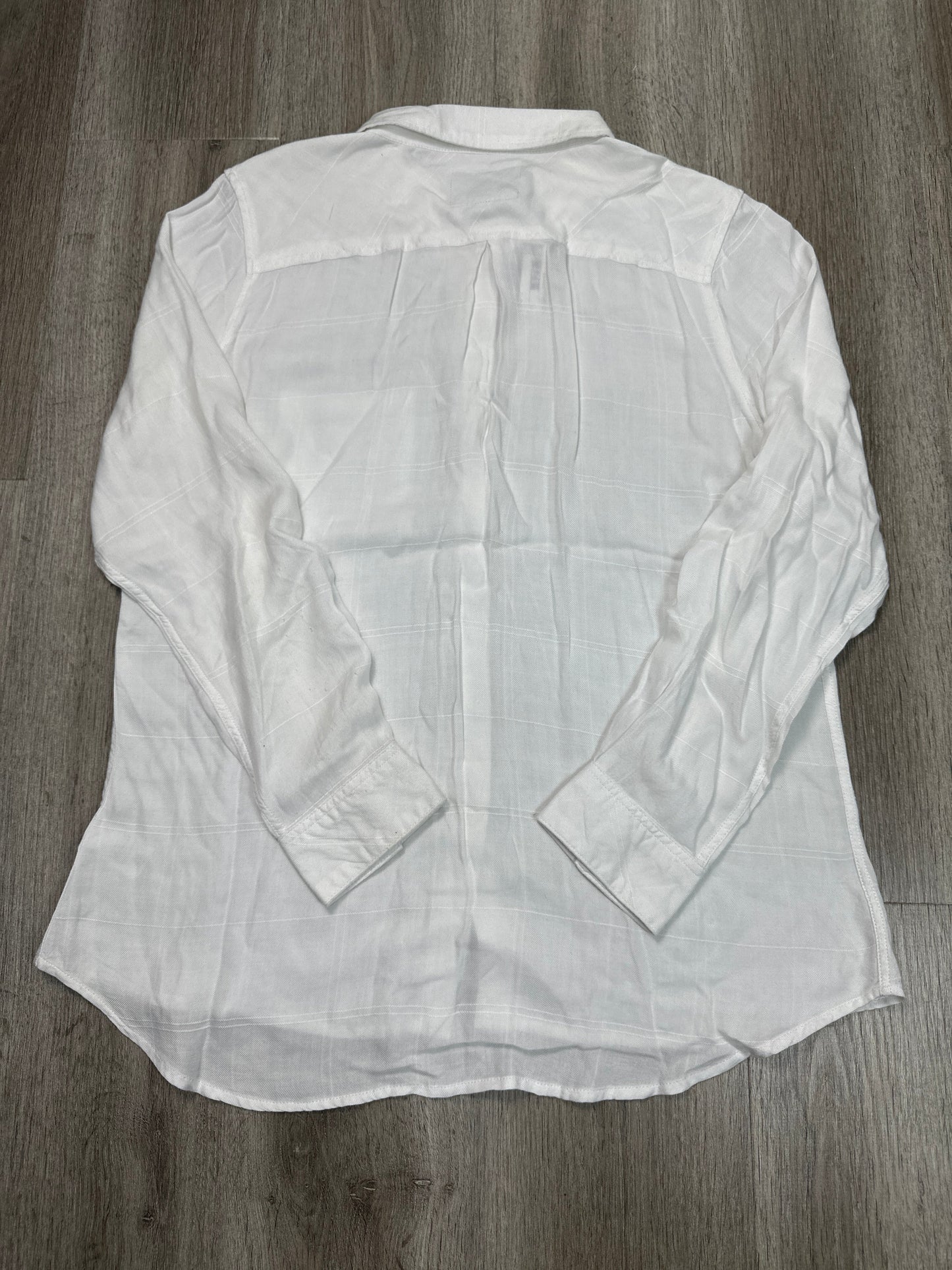 Blouse Long Sleeve By Rails In White, Size: L