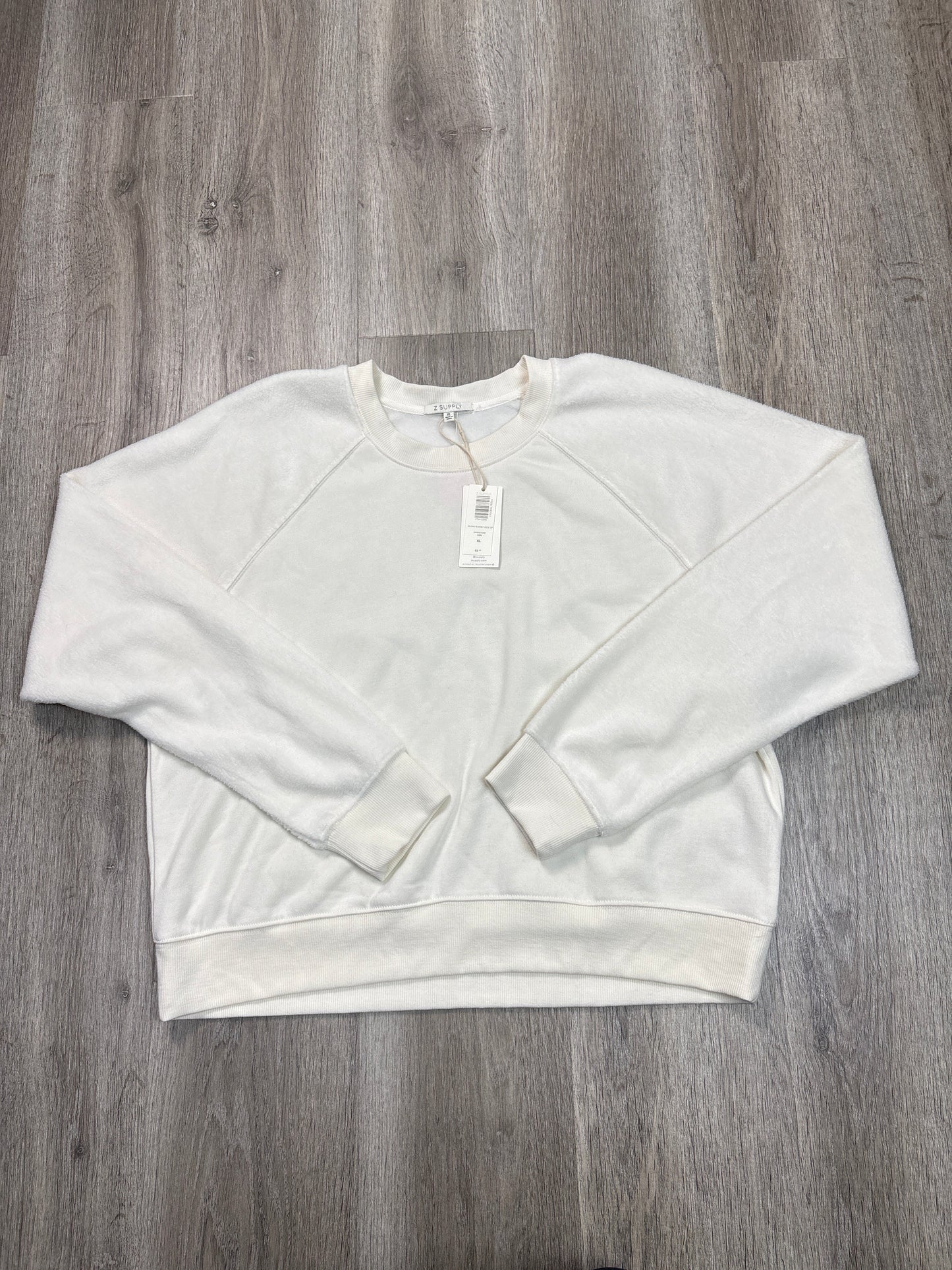 Top Long Sleeve By Z Supply In White, Size: Xl