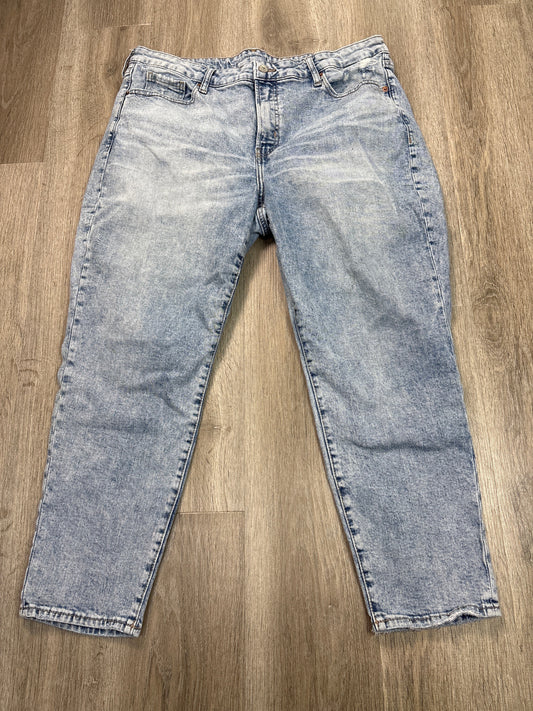 Jeans Straight By Old Navy In Blue Denim, Size: 18