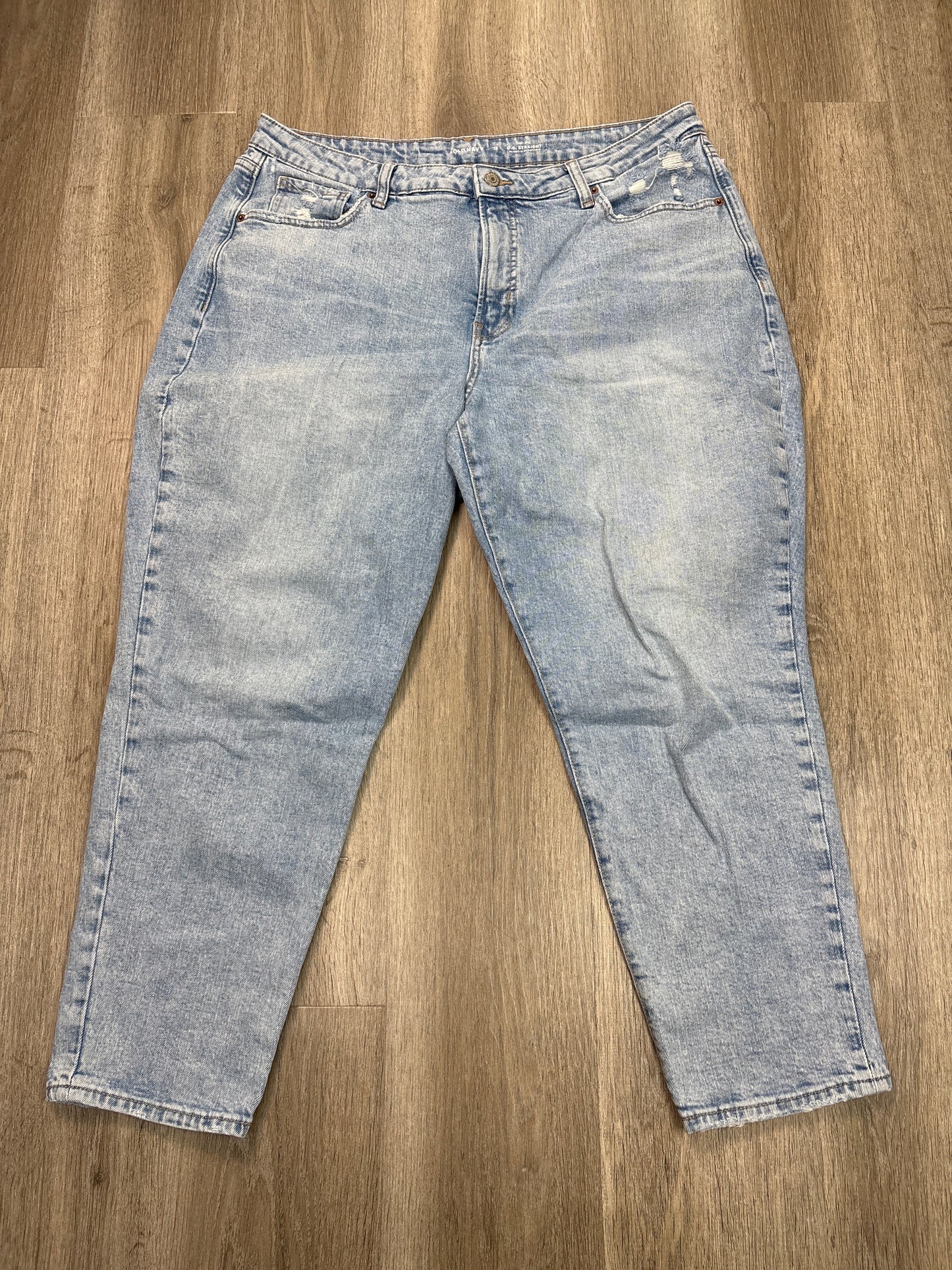 Jeans Straight By Old Navy In Blue Denim, Size: 18