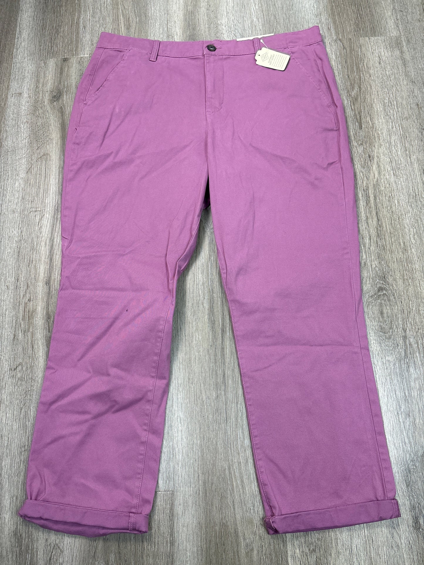 Pants Chinos & Khakis By St Johns Bay In Pink Denim, Size: 2x