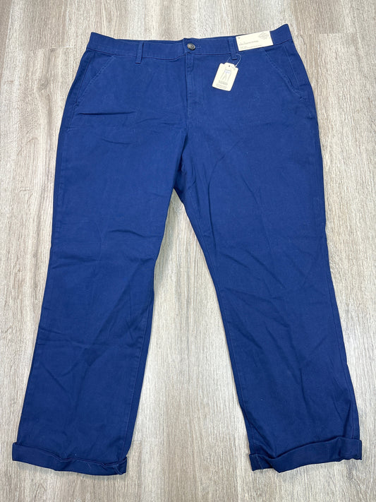 Pants Chinos & Khakis By St Johns Bay In Blue Denim, Size: 2x