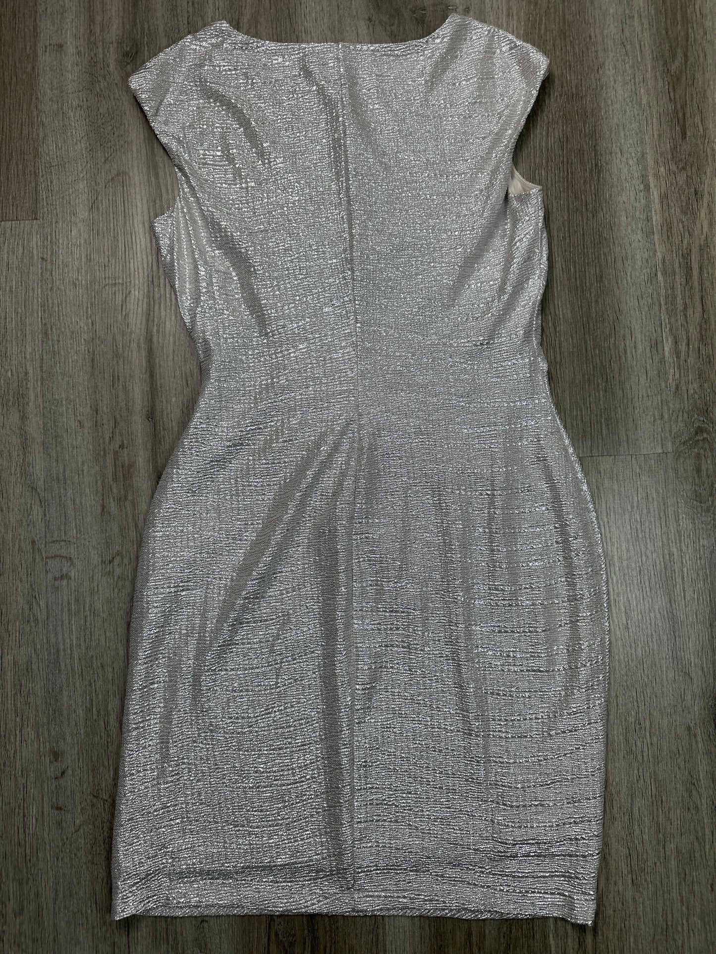 Dress Party Short By Anne Klein In Silver, Size: L