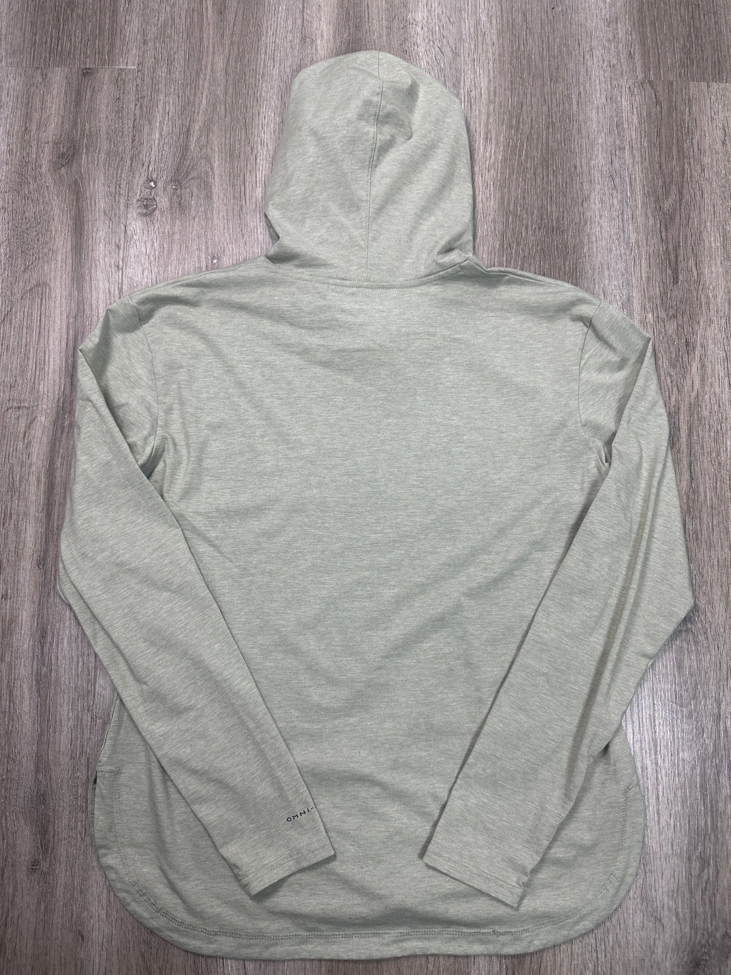 Athletic Top Long Sleeve Hoodie By Columbia In Green, Size: M