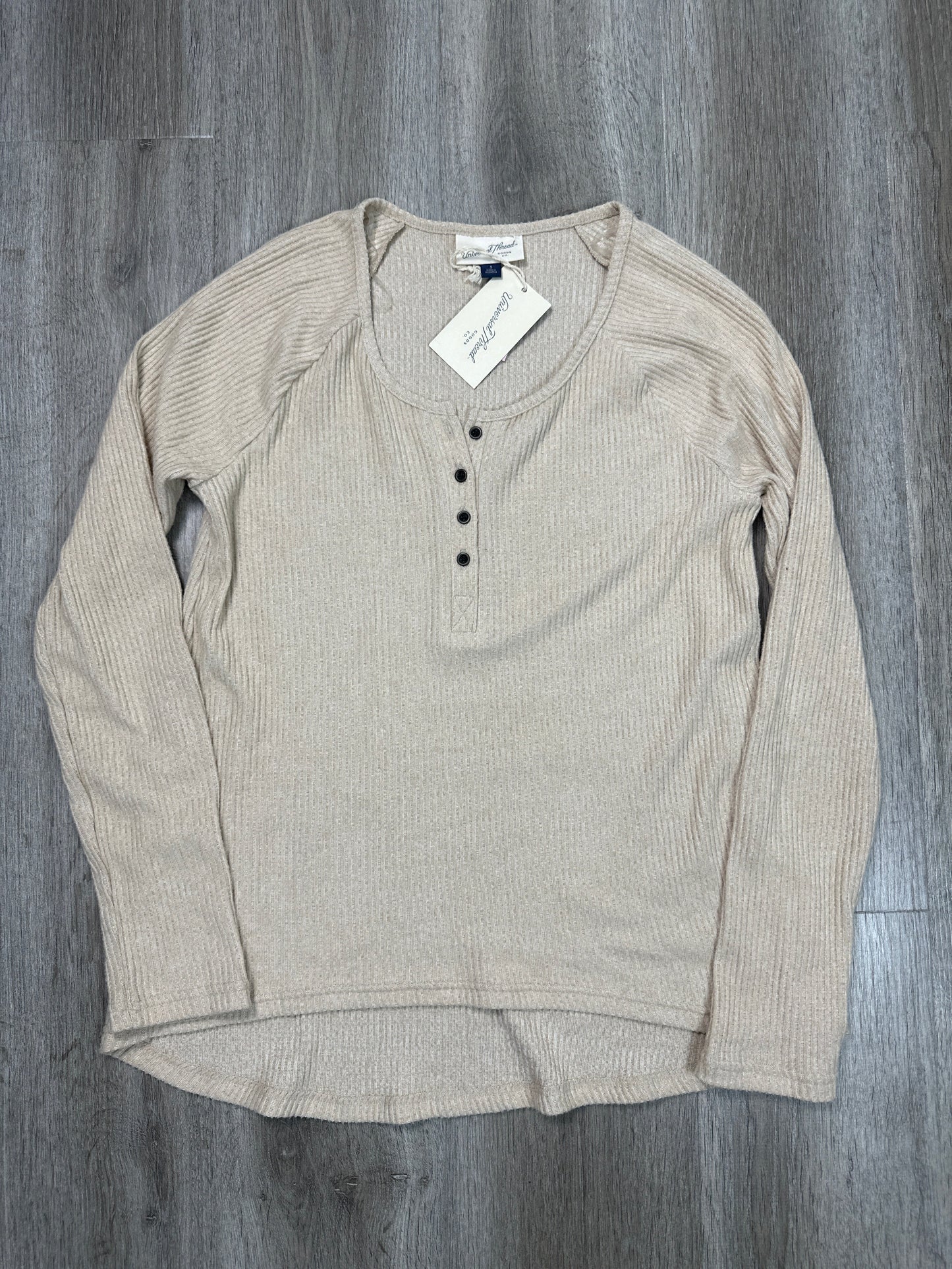 Top Long Sleeve By Universal Thread In Brown, Size: S