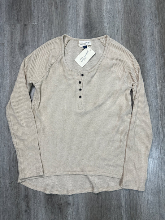 Top Long Sleeve By Universal Thread In Brown, Size: S