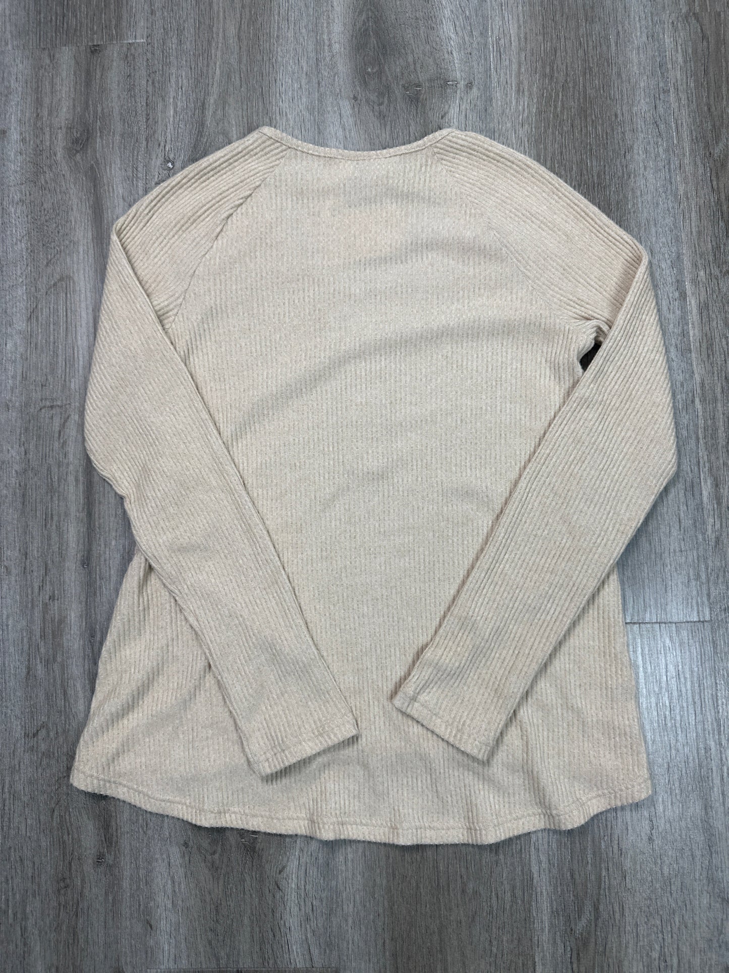 Top Long Sleeve By Universal Thread In Brown, Size: S