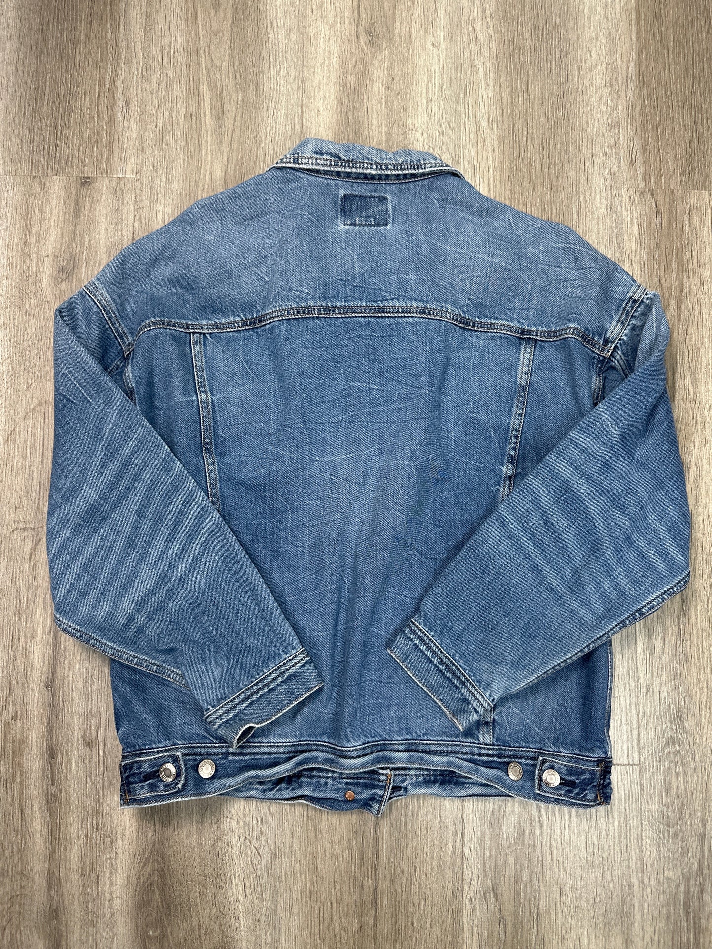 Jacket Denim By American Eagle In Blue Denim, Size: M