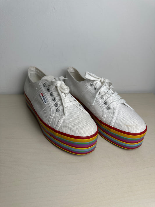 Shoes Sneakers By Superga In White, Size: 8.5