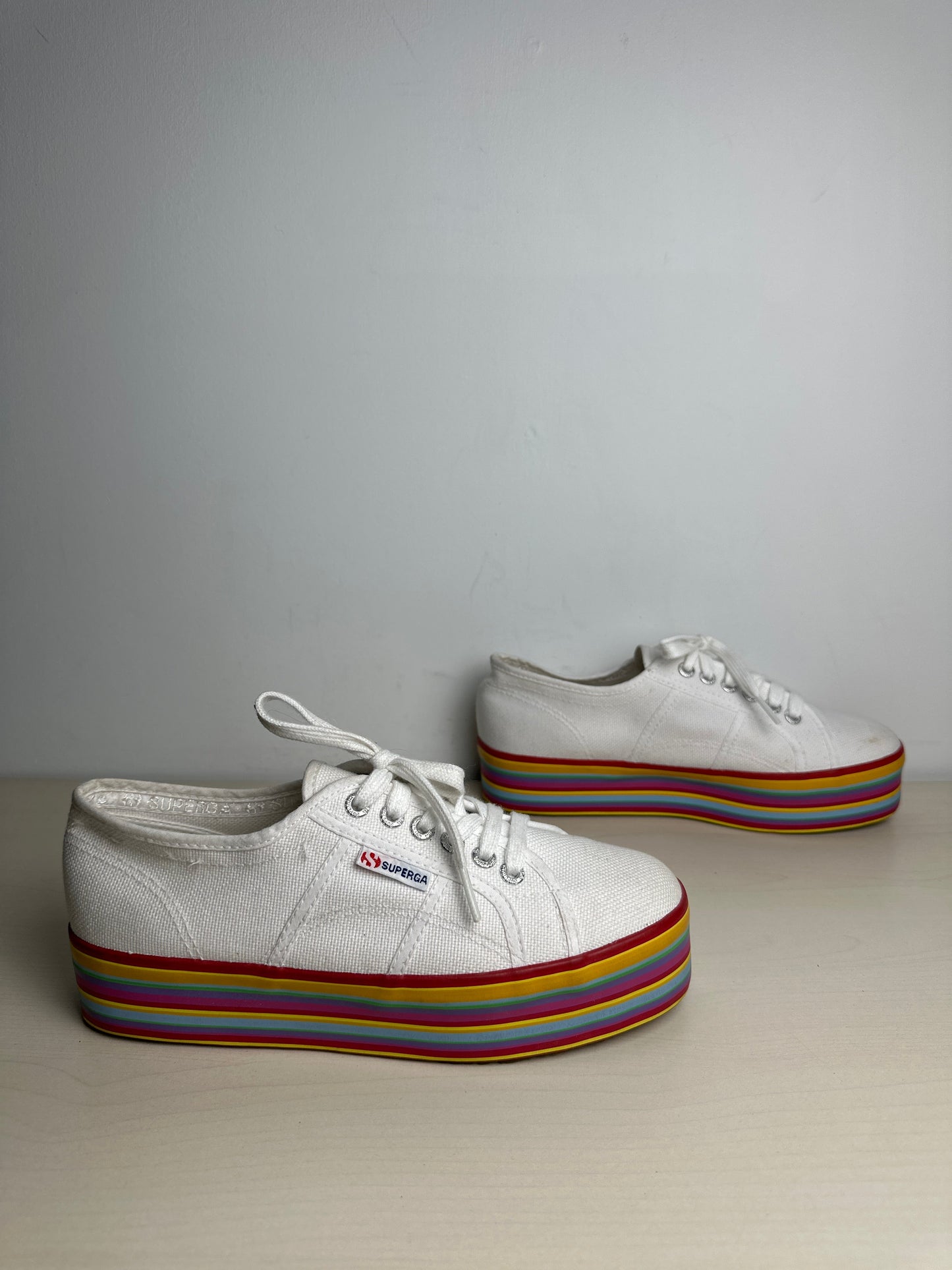 Shoes Sneakers By Superga In White, Size: 8.5