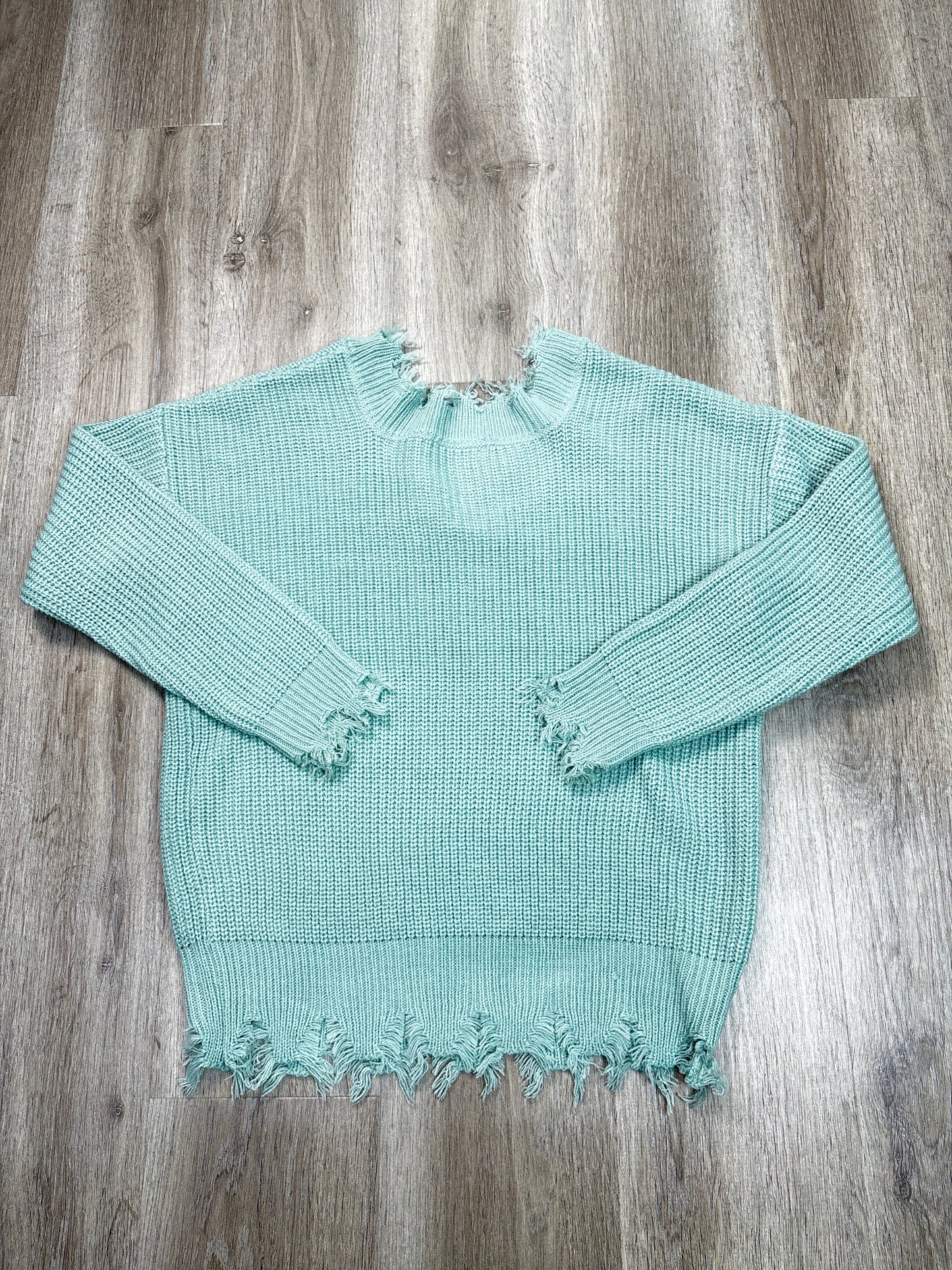 Sweater By Zenana Outfitters In Green, Size: Xs