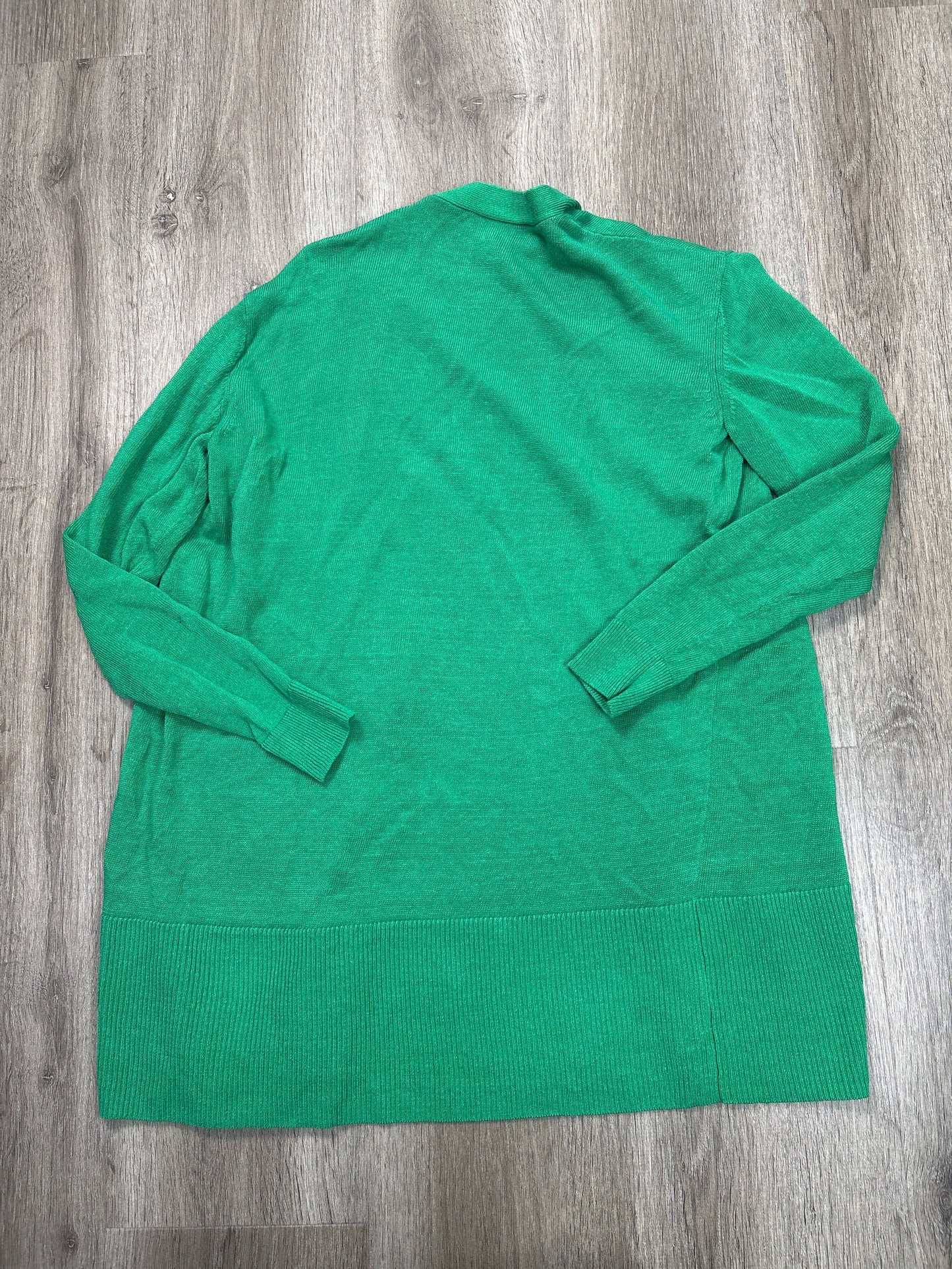 Cardigan By Ann Taylor In Green, Size: Xs