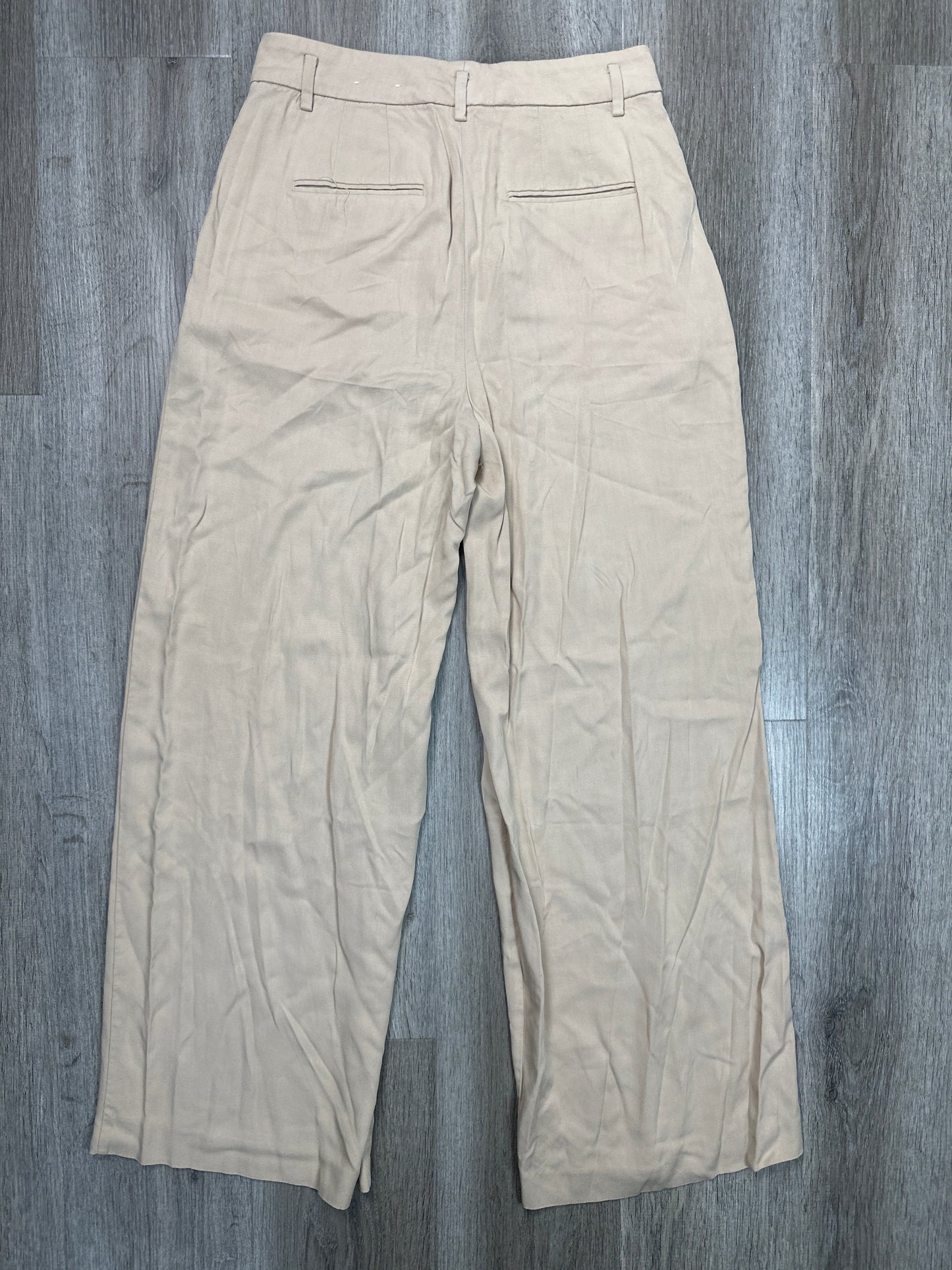 Pants Wide Leg By Ann Taylor In Tan, Size: Xs