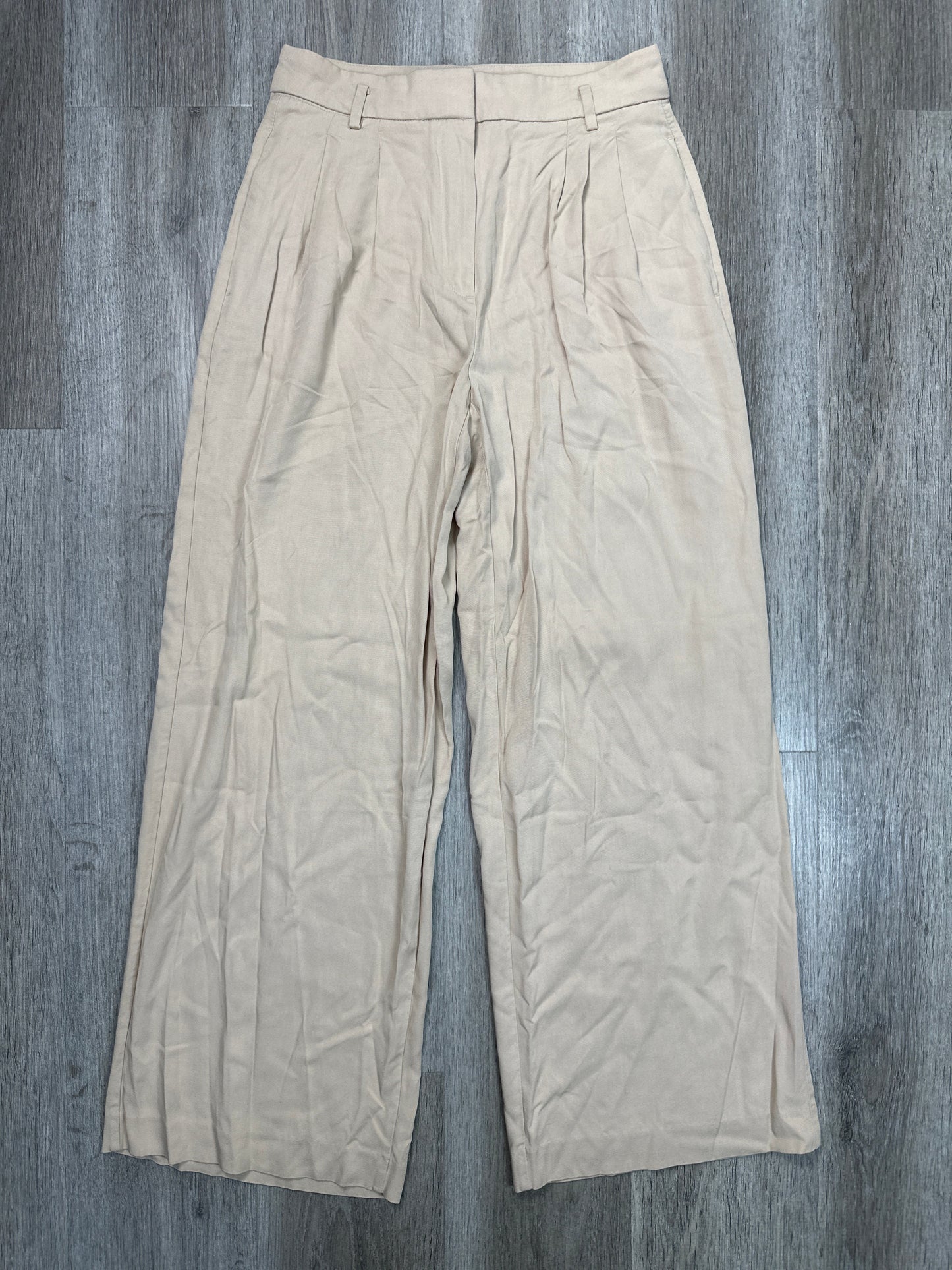 Pants Wide Leg By Ann Taylor In Tan, Size: Xs