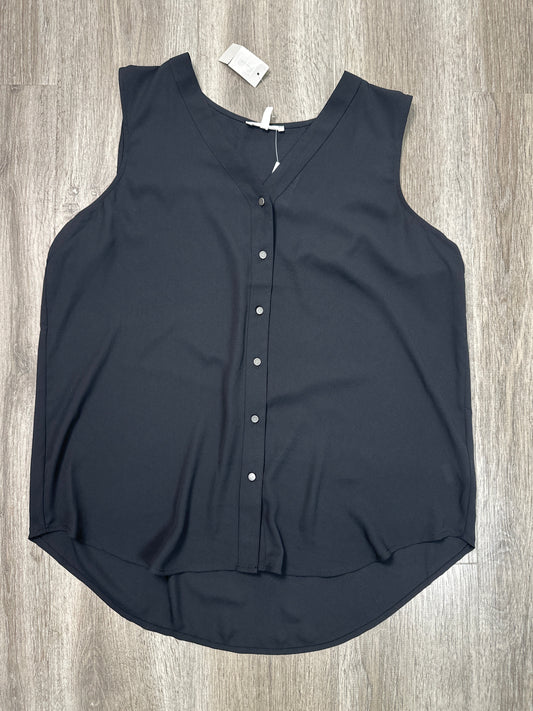 Blouse Sleeveless By Maurices In Black, Size: L