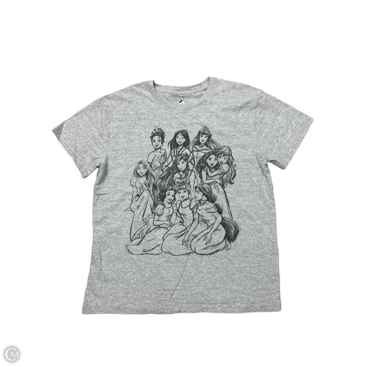 Top Short Sleeve By Disney Store In Grey, Size: Xl